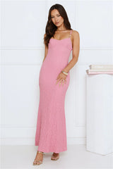 Late Night Lovers Maxi Dress Pink