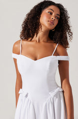 Elvinia Off Shoulder Midi Dress