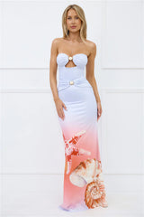 Kleo Maxi Dress Ice Blue Ombre