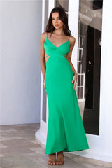 Islands Around Maxi Dress Green