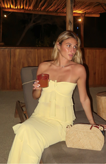 Raleigh Yellow Ruffle Maxi Skirt