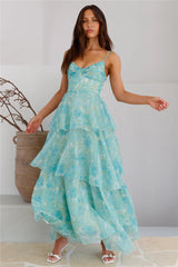 Lavish Allure Maxi Dress Green