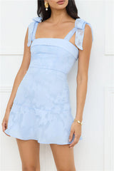 Island Reverie Mini Dress Blue