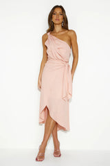 Holding On Midi Dress Apricot
