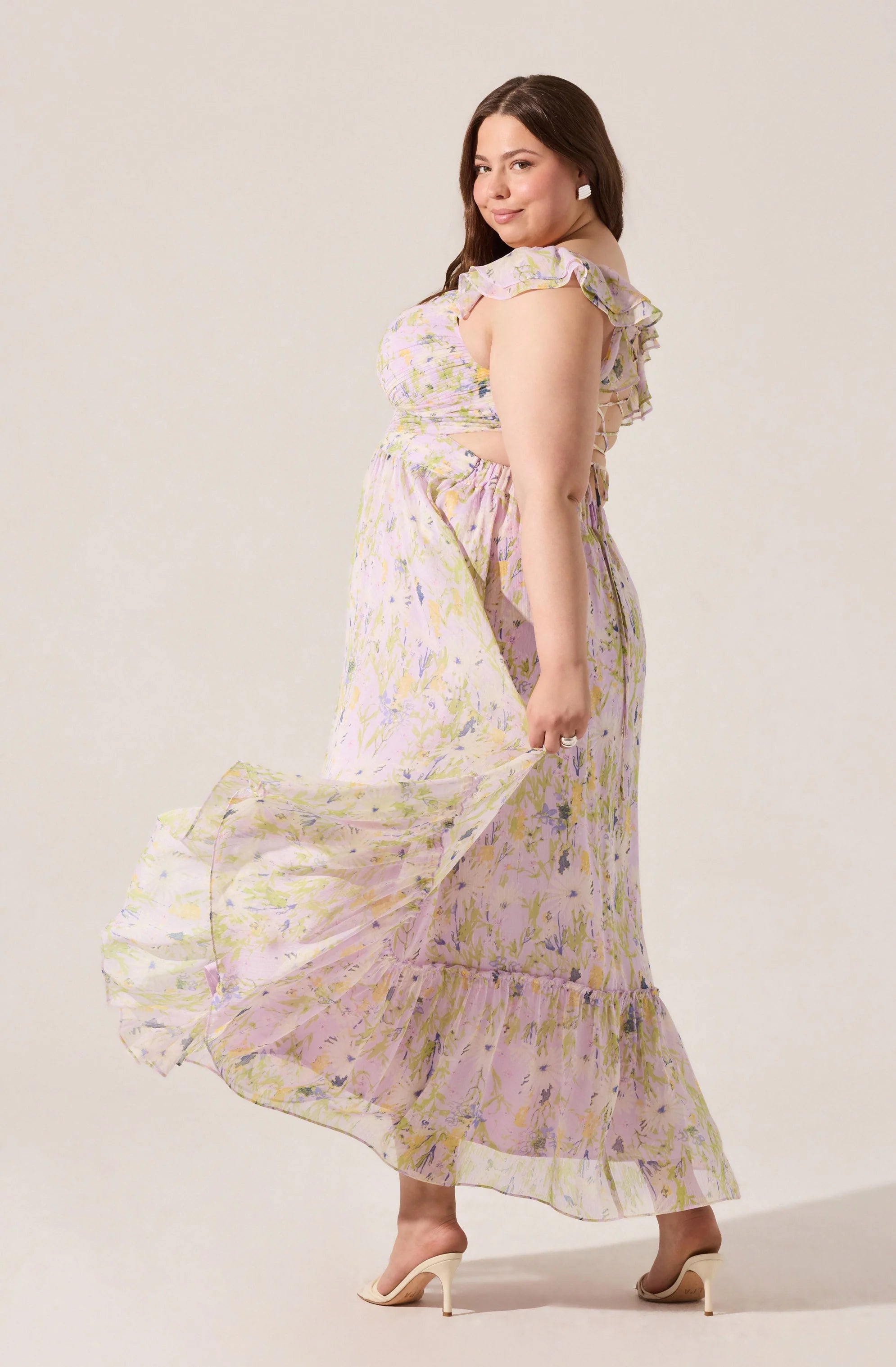 Primrose Floral Strappy Back Maxi Dress