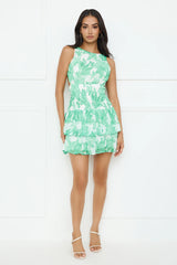 Jungle Secret Mini Dress Green