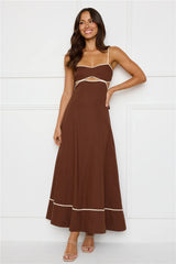 Island Dreamer Maxi Dress Brown