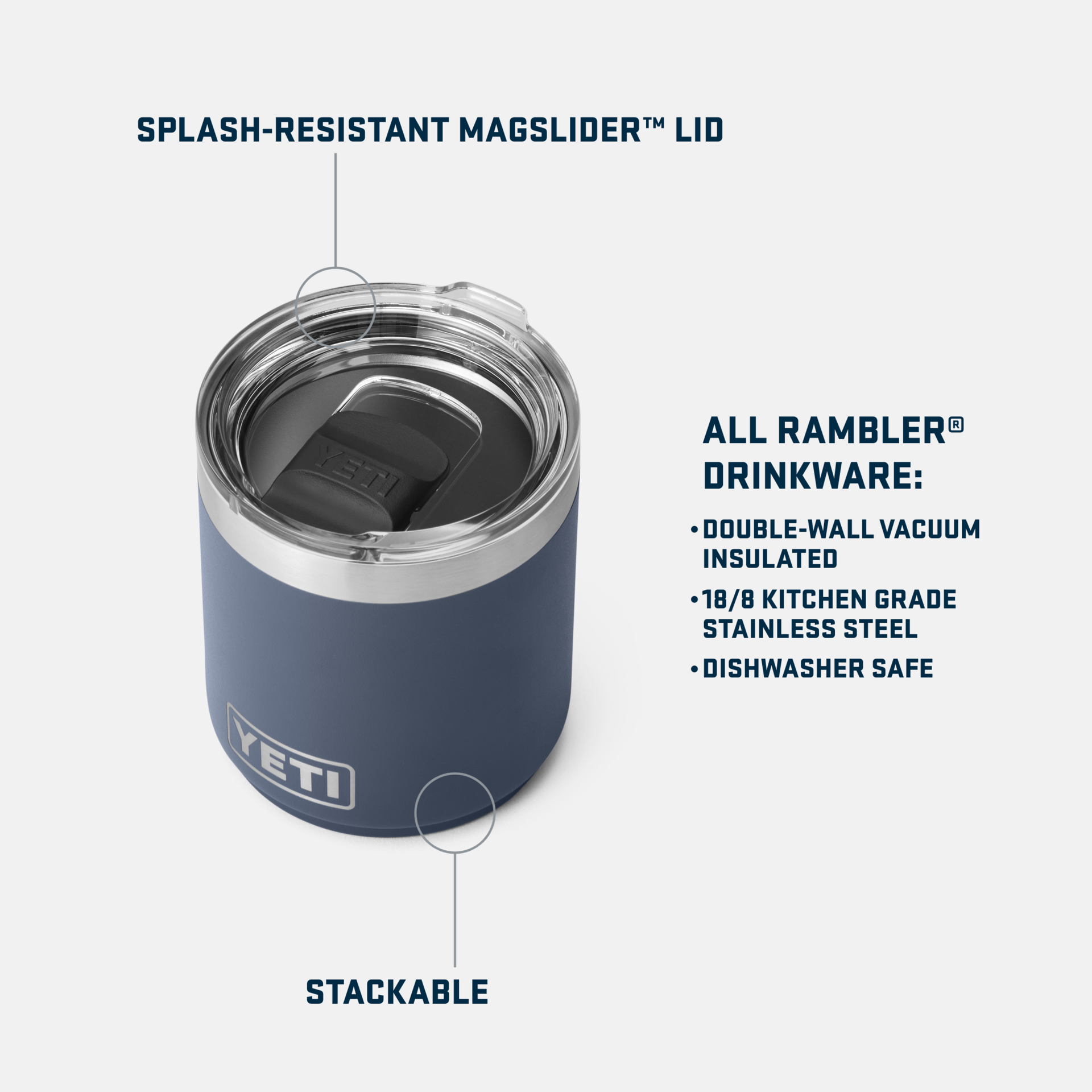 YETI Rambler 10 oz Stackable Lowball Sandstone Pink