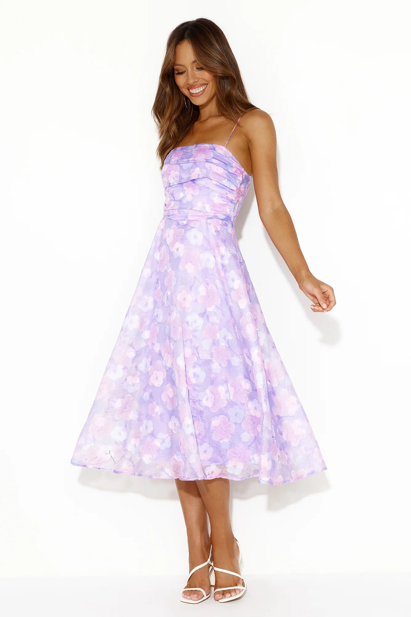 Land Of Wonder Midi Dress Purple