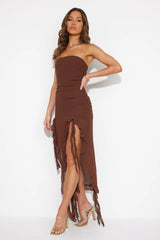 LIONESS Rendezvous Dress Chocolate