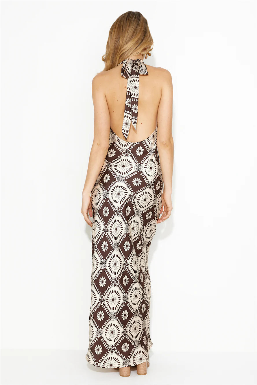 Her Own Vibe Maxi Dress Brown