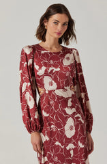 Quinn Floral Cutout Maxi Dress