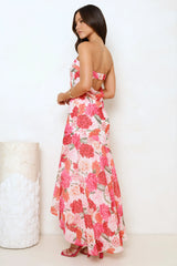 Hello Pretty Things Strapless Maxi Dress Pink