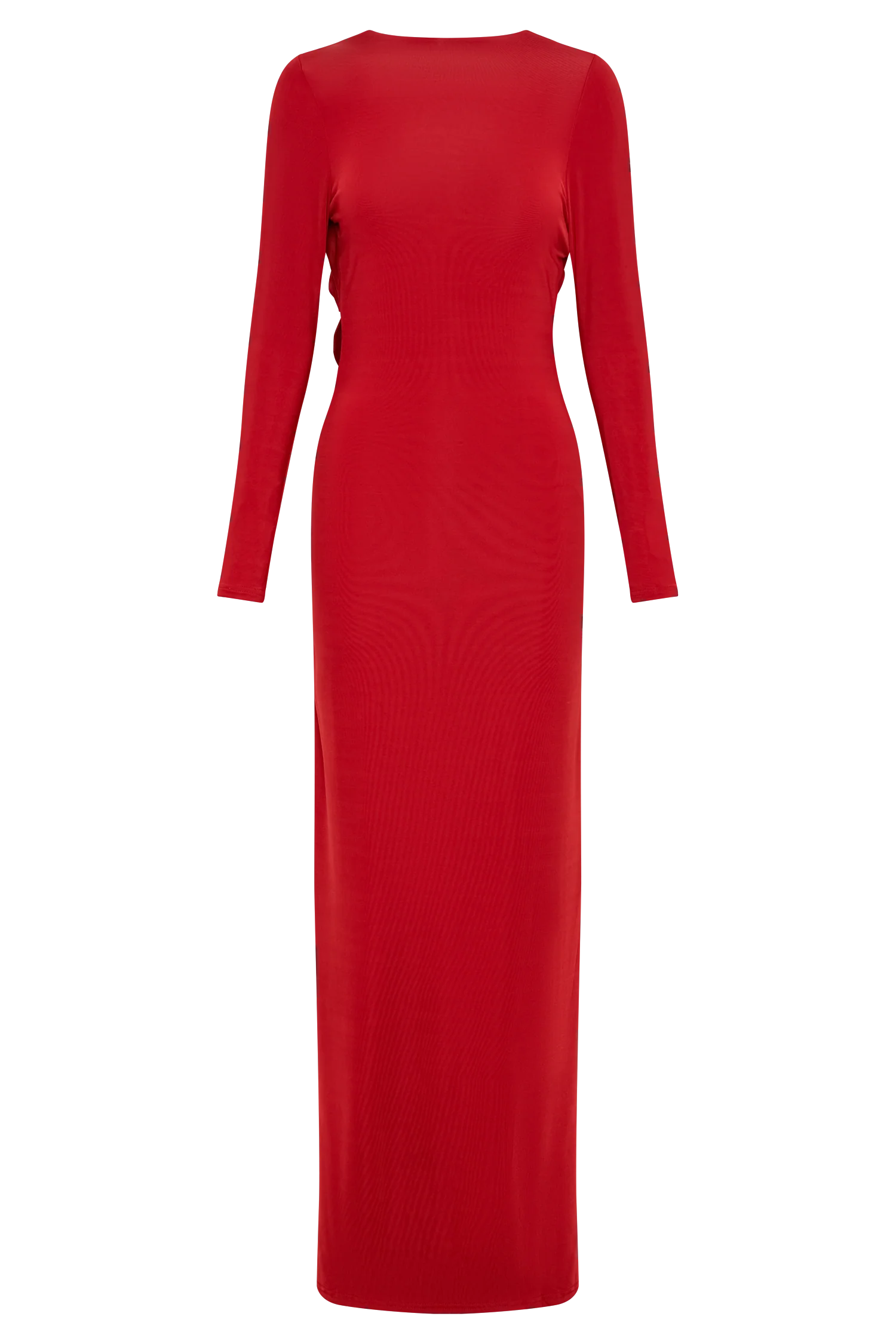 Bennett Slinky Long Sleeve Maxi Dress - Ruby