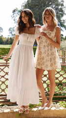 Tania Midi Dress - White