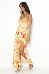 Hawaii Dream Maxi Dress Yellow