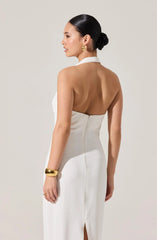 Alanna Halter Cowl Neck Dress