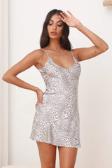 LIONESS Enchant Leopard Mini Dress Leopard